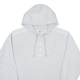 ADIDAS ORIGINALS Womens Grey Hoodie UK 8