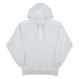 ADIDAS ORIGINALS Womens Grey Hoodie UK 8