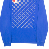CHAMPION Heritage Mens T-Shirt Blue Long Sleeve L