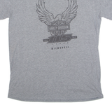 HARLEY DAVIDSON Milwaukee Mens Biker T-Shirt Grey USA L