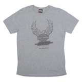 HARLEY DAVIDSON Milwaukee Mens Biker T-Shirt Grey USA L