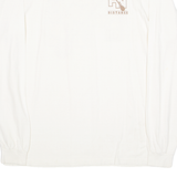 ANVIL Workwear Mens T-Shirt Cream Long Sleeve L