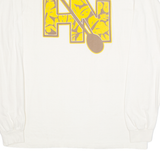 ANVIL Workwear Mens T-Shirt Cream Long Sleeve L