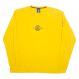 TOMMY HILFIGER American Classic Mens T-Shirt Yellow Long Sleeve USA XL