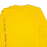 TOMMY HILFIGER American Classic Mens T-Shirt Yellow Long Sleeve USA XL