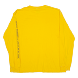 TOMMY HILFIGER American Classic Mens T-Shirt Yellow Long Sleeve USA XL