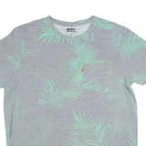 LEVI'S Tropical Print Mens T-Shirt Grey XL