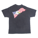 HANES BEEFY T Air Force Reserve Mens T-Shirt Grey USA L