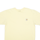 CARHARTT Mens T-Shirt Yellow M
