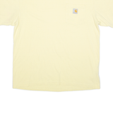 CARHARTT Mens T-Shirt Yellow M