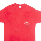 ANVIL Mens T-Shirt Red L