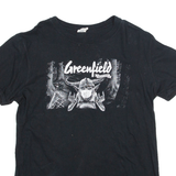 GILDAN Greenfield Festival Mens T-Shirt Black M