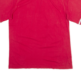 REEBOK Mens T-Shirt Red V-Neck L