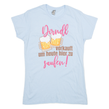 GILDAN Womens T-Shirt Blue XL