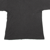 BASIC BY POMME Mens T-Shirt Grey Button Neck M