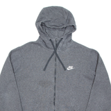 NIKE Mens Grey Hoodie Full Zip L