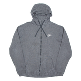 NIKE Mens Grey Hoodie Full Zip L