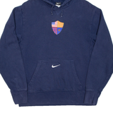 NIKE Mens Blue Hoodie USA M