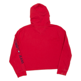 TOMMY JEANS Cropped Womens Red Hoodie XL