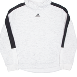 ADIDAS Cropped Womens Grey Hoodie L