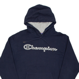 CHAMPION Mens Blue Hoodie M