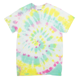 GILDAN Womens Tie Dye T-Shirt White S