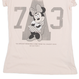 DISNEY Minnie Mouse Womens T-Shirt Pink S