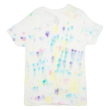 COMFORT SOFT Womens Tie Dye T-Shirt White M