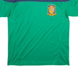 Mens T-Shirt Green 90s V-Neck L