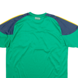 Mens T-Shirt Green 90s V-Neck L