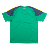 Mens T-Shirt Green 90s V-Neck L