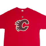 REEBOK Calgary Flames Gaudreau 13 Mens T-Shirt Red XL