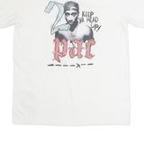 TUPAC SHAKUR Mens Band T-Shirt White M