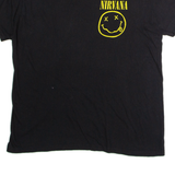NIRVANA Mens Band T-Shirt Black L