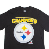 REEBOK AFC Champions Steelers Mens T-Shirt Black USA XL