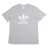 ADIDAS Mens T-Shirt Grey M