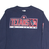 NFL Houston Texans Mens T-Shirt Blue Long Sleeve USA M