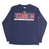 NFL Houston Texans Mens T-Shirt Blue Long Sleeve USA M