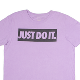NIKE Mens T-Shirt Purple L