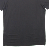 DIESEL Womens T-Shirt Black Crew Neck S