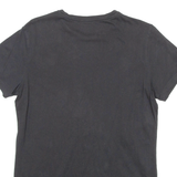 DIESEL Womens T-Shirt Black Crew Neck S