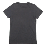 DIESEL Womens T-Shirt Black Crew Neck S