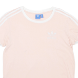 ADIDAS Womens T-Shirt Pink Crew Neck UK 8