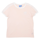 ADIDAS Womens T-Shirt Pink Crew Neck UK 8
