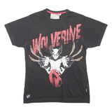 MARVEL Wolverine Mens T-Shirt Black Crew Neck S