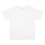 CHAMPION Mens T-Shirt White V-Neck L