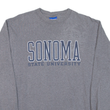 CHAMPION Sonoma State University Mens T-Shirt Grey Long Sleeve USA M