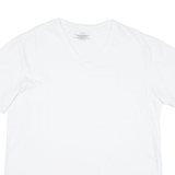 CALVIN KLEIN Mens T-Shirt White V-Neck L
