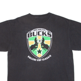 ADIDAS Michigan Bucks College Cup Classic Mens T-Shirt Black USA M