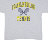 CHAMPION Franklin College Tennis Mens T-Shirt Grey USA XL